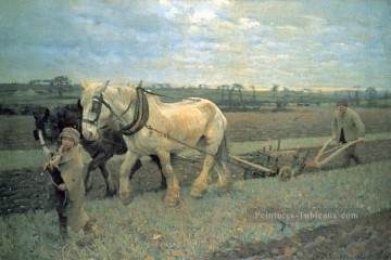  impressionniste - Paysans modernes de labour Impressionniste Sir George Clausen